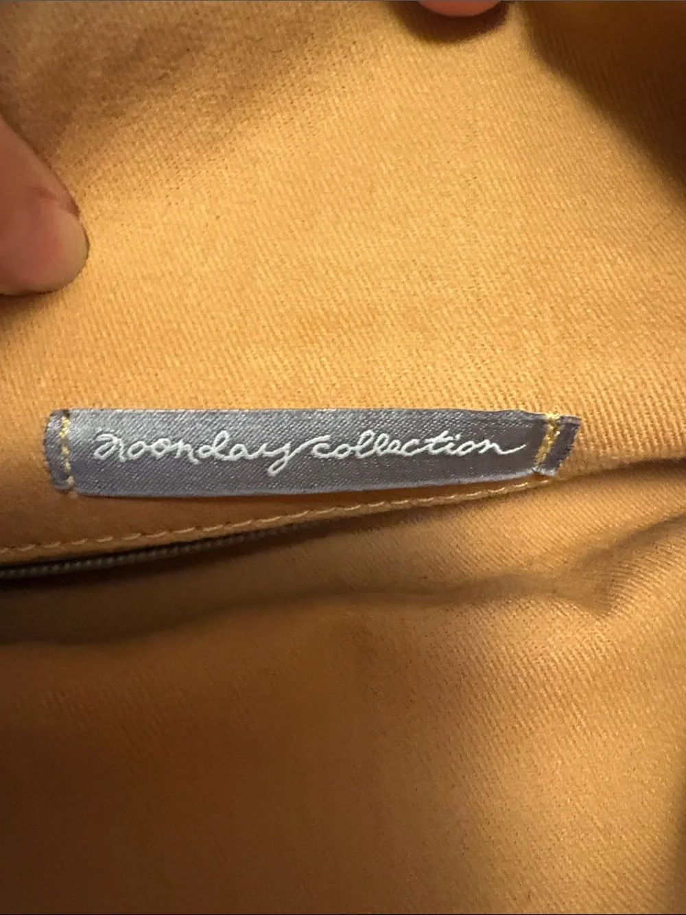 Noonday Collection Tan Fold-Over Crossbody Bag